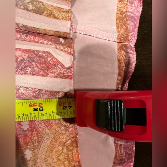 World Unity Asymmetrical Boho Light & Comfortable Blouse W Pinks & Orange SZ M - Picture 11 of 13